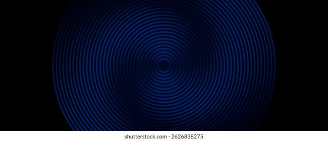 blue techno abstract background overlap layer on dark space with circle stripes shape decoration. Modern graphic design element future style concept for banner,