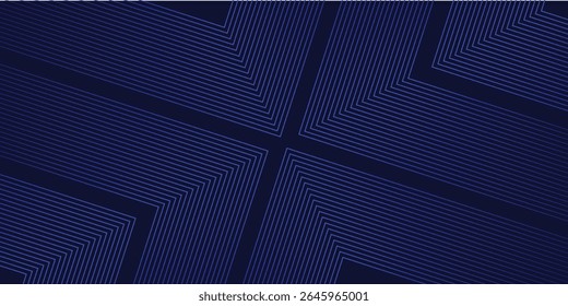 Blue techno abstract background overlap layer on dark space with glowing lines shape decoration. Modern graphic design element future style concept. vector eps10