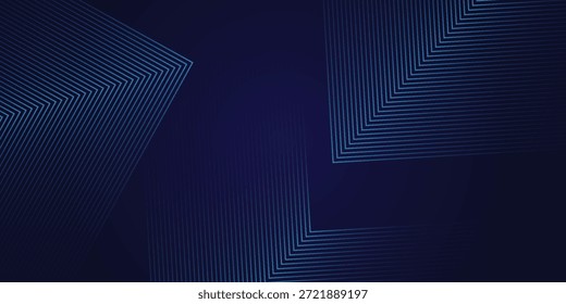Blue techno abstract background overlap layer on dark space with glowing lines shape decoration. Modern graphic design element future style concept for banner, flyer, card, or brochure cover