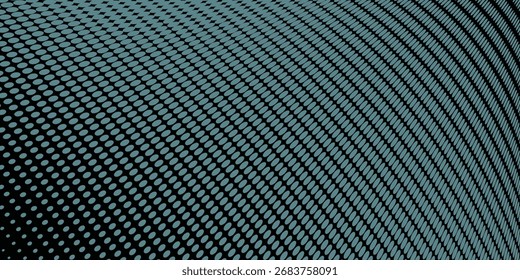 blue techno background. Big data visualization on dark space with dotted lines shape effect decoration. Modern graphic design element dots circle style concept for flyer, card, or brochure cover