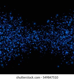 Blue techno style vector explosion. Abstract background