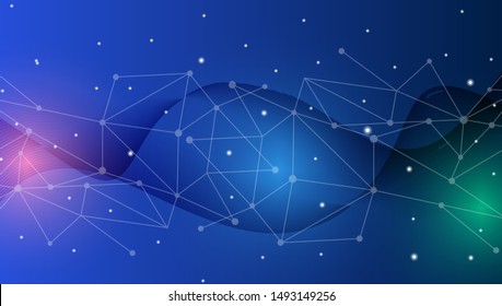 Blue Technology Abstract Background_ EPS 10