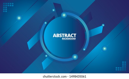 Blue Technology Abstract Background_ EPS 10