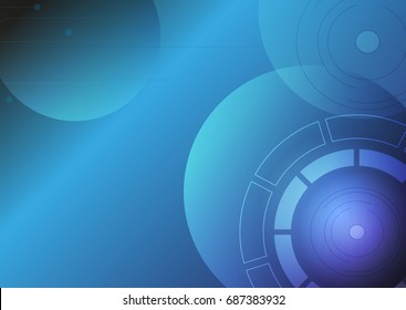Blue Technology Abstract Vector Background
