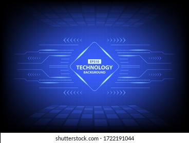 Blue Technology Abstract Vector EPS10