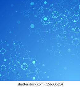 Blue technology background