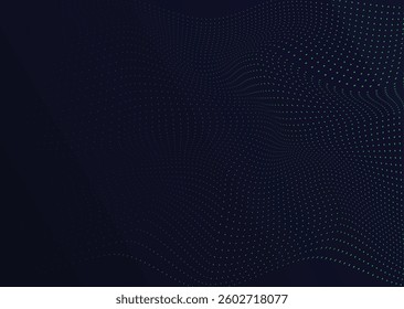 Blue technology background abstract dotted pixel element network. Abstract finance business tech science background