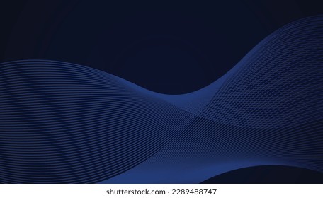 Blue Technology Background, Abstract gradient wave. Big data. Digital analytics background. Futuristic vector illustration.