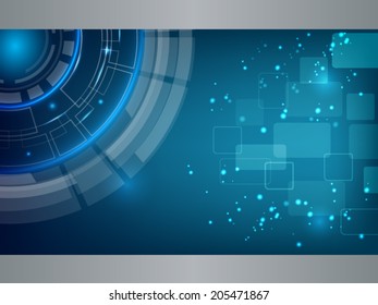 Blue technology Background Design vector illustration