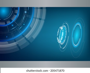 Blue technology Background Design vector illustration
