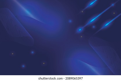 Blue technology background with laser light