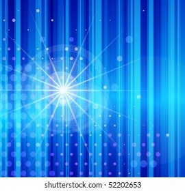 Blue technology background & light flaers. Eps10