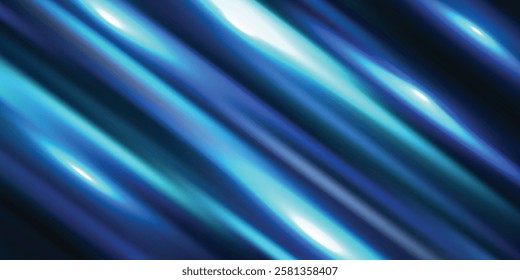 Blue technology background with motion neon light effect