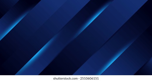 Fondo de tecnología azul con efecto de luz de neón azul. Fondo Abstractas con combinación de colores azules degradados. Ilustración vectorial
