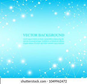 blue technology background polygon web pattern template