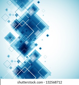 Blue Technology Background Vector Stock Vector (Royalty Free) 132568712 ...