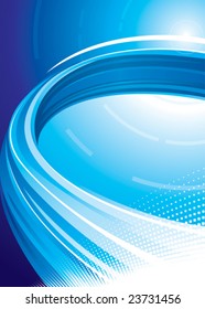 Blue technology background, vector illustration layered.