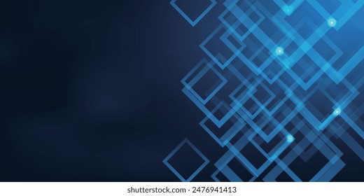 Blue Technology Business Pattern Background