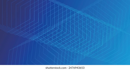 Blue Technology Business Pattern Background