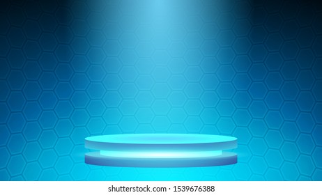 blue technology cyberspace vector background,base for technology product,futuristic cyberspace with copy space