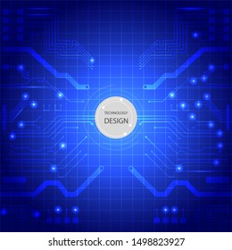 Blue technology design background abstract. vector eps10