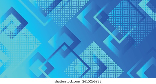 Blue Technology Digital Geometry Background