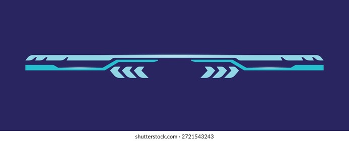 Blaue Technologie futuristische Teiler Rand Element Grafik eps 10