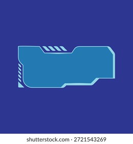 Blaue Technologie futuristische Frame Element Grafik eps 10