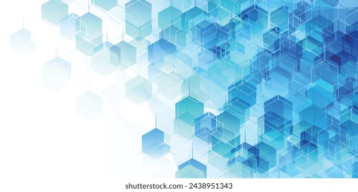 Blue Technology Geometry Texture Background