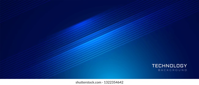 blue technology glowing lines background