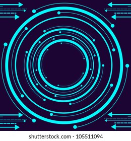 Blue Technology. Jpeg Version Also Available In Gallery.