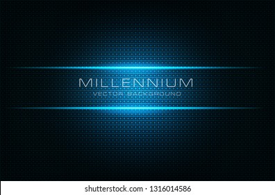 blue technology  millennium vector background
