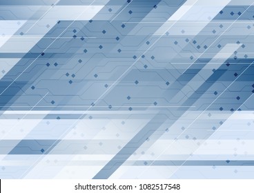 Blaue Technologie minimaler futuristischer Hintergrund. Vektordesign