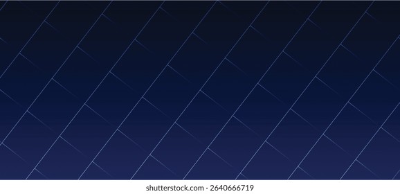blue technology square glowing line abstract vector background