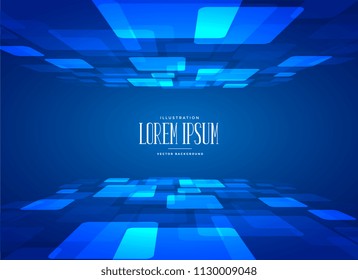 blue technology style background design