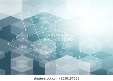 Blue Technology Vector Background Design Template