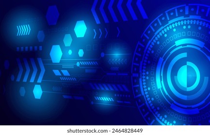 líneas de tecnología azul conexión de circuito red abstracto fondo