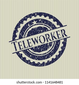 Blue Teleworker rubber seal