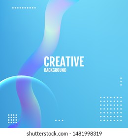 Blue Template for the design of a website landing page or background. Future Blue geometric patterns.