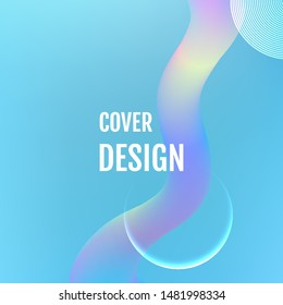 Blue Template for the design of a website landing page or background. Blue Minimal covers design.