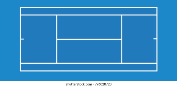 Tennis Court Blue High Res Stock Images Shutterstock