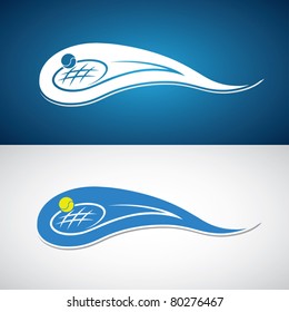 blue tennis symbol