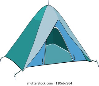 Blue tent