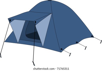 Blue tent
