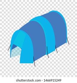 Blue tent icon. Isometric illustration of blue tent vector icon for web