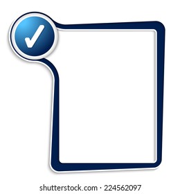 blue text box for any text with check box