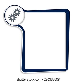 blue text box for any text with cogwheels