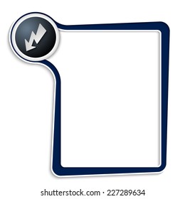 blue text box for any text with flash