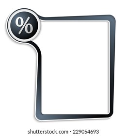 blue text box for any text with percent symbol