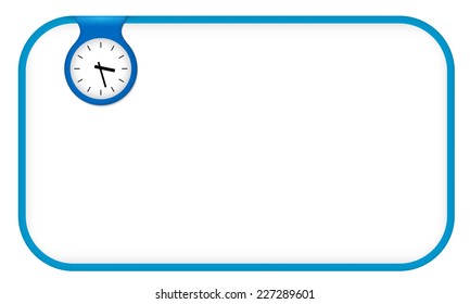 blue text frame for any text with watches